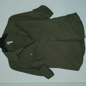 Army Green Button up